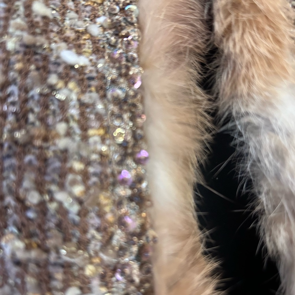 NWOT St John Couture Alpaca Fur Luxe Jacket - Picture 4 of 11